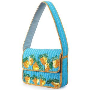 4275 Beaded Shoulder Bag - Handmade Beaded Handbag, Clutch, Purse